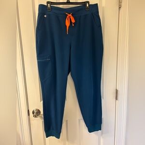 FIGS Women’s Deep Reef Zamora High Waisted Jogger Scrub Pant X-LARGE
